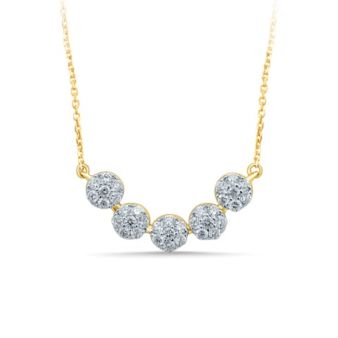 0.75 ct Diamond Necklace in 14K Gold