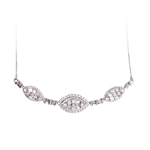 0.90 ct Diamond Necklace in 14K Gold