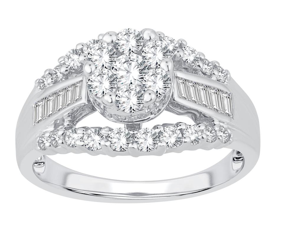 1.00 ct Diamond Bridal Ring in 14K Gold