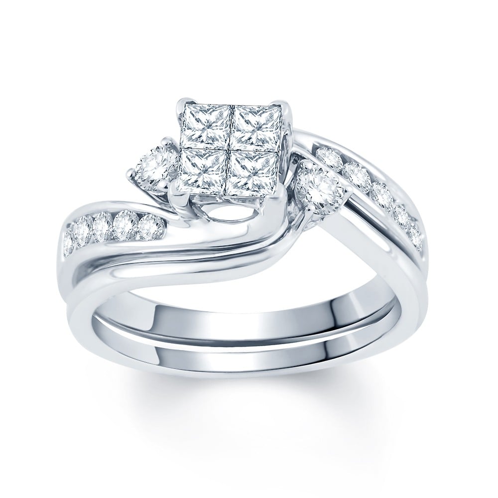 3.00 ct Diamond Bridal Ring in 14K Gold