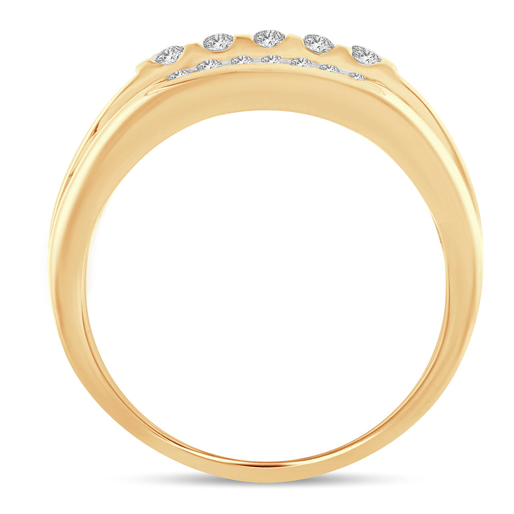 0.50 ct Men's Diamond Band in 14K Gold