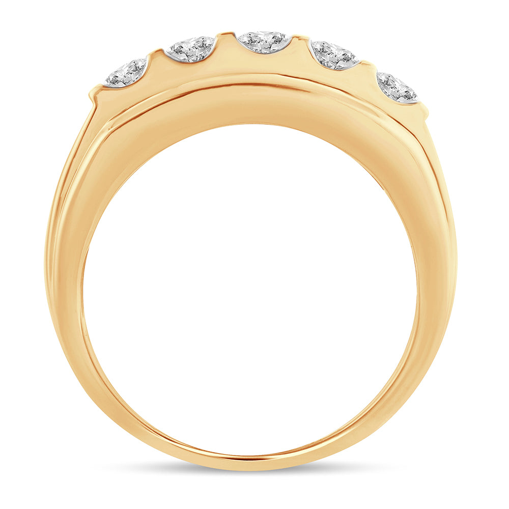 2.00 ct Men's Diamond Band in 14K Gold