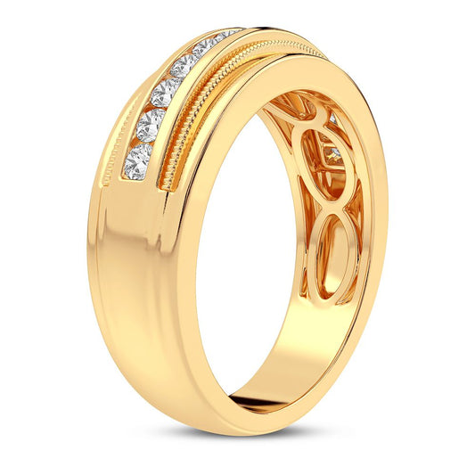 0.50 ct Men's Diamond Band in 14K Gold