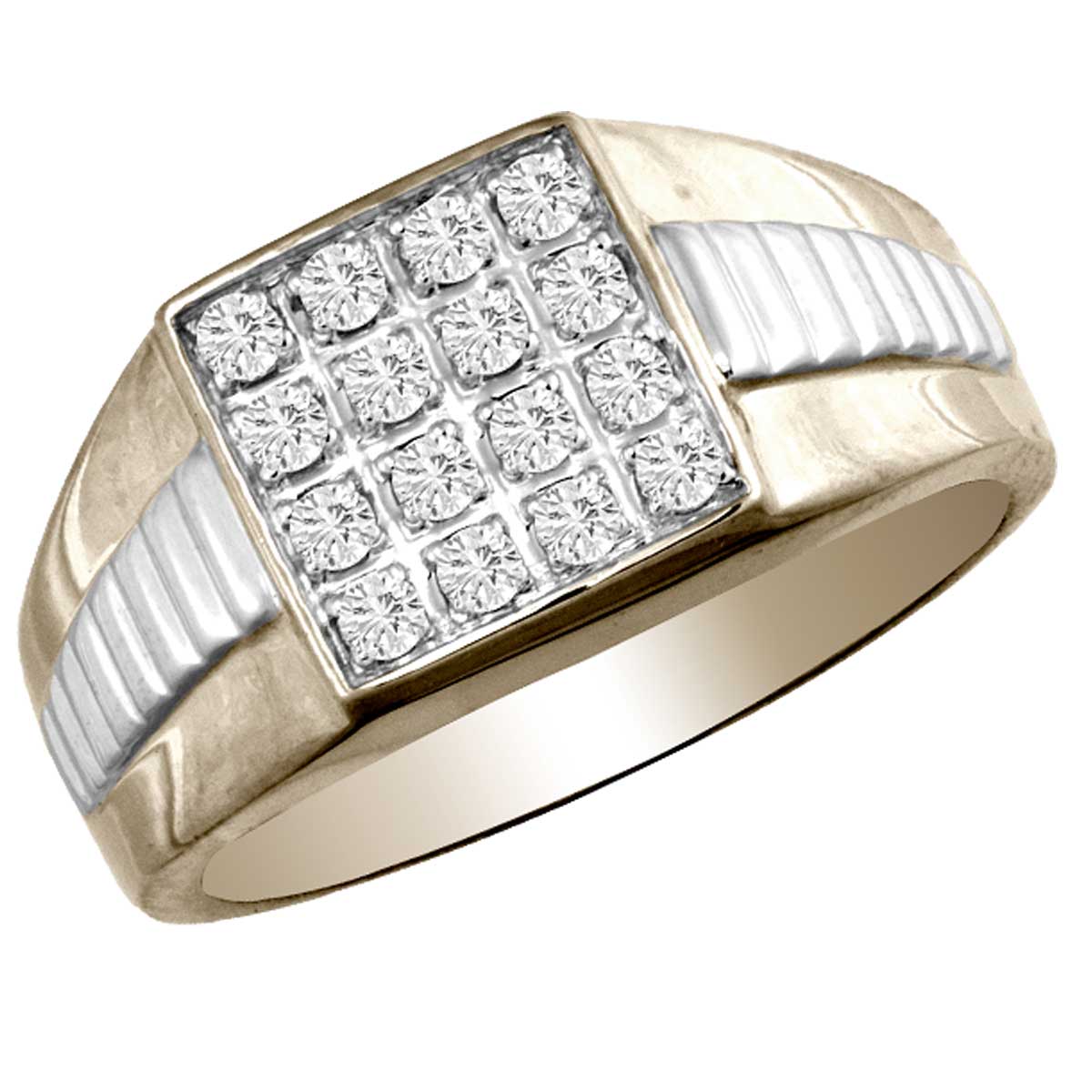 0.35 ct Men's Diamond Ring in 14K Gold