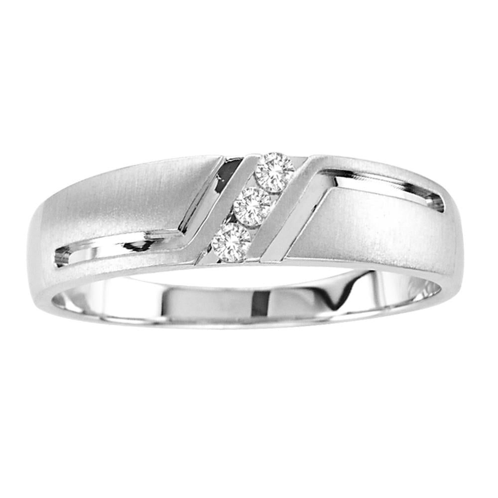 0.10 ct Men's Diamond Band in 14K Gold