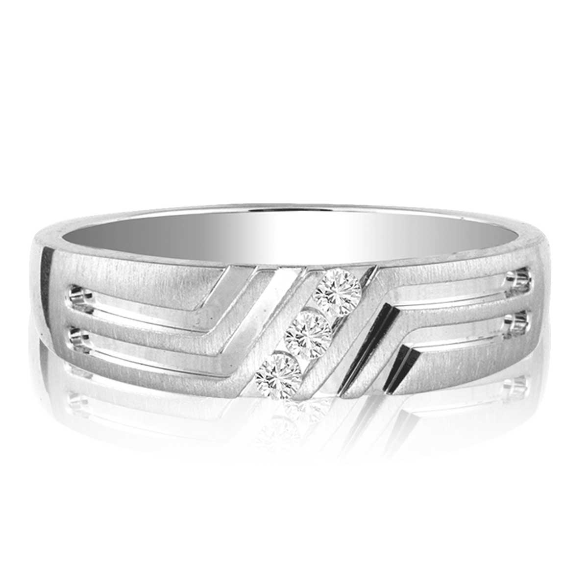 0.10 ct Men's Diamond Band in 14K Gold