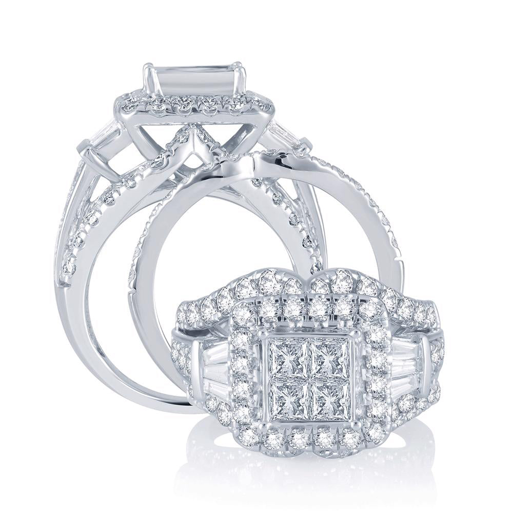 3.85 ct Diamond Ring in 14K Gold