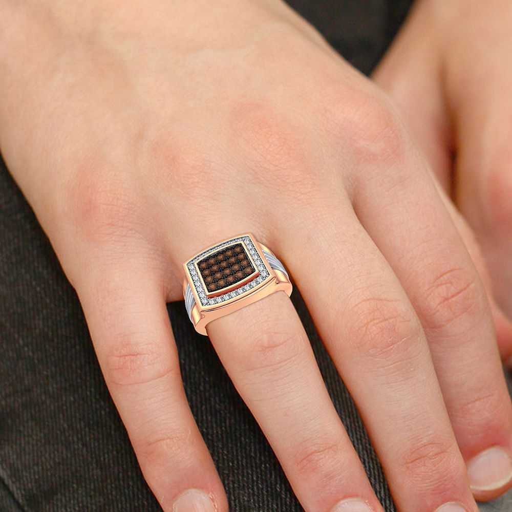0.75 ct Men's Diamond Ring in 14K Gold