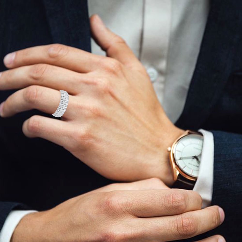 0.75 ct Men's Diamond Band in 14K Gold