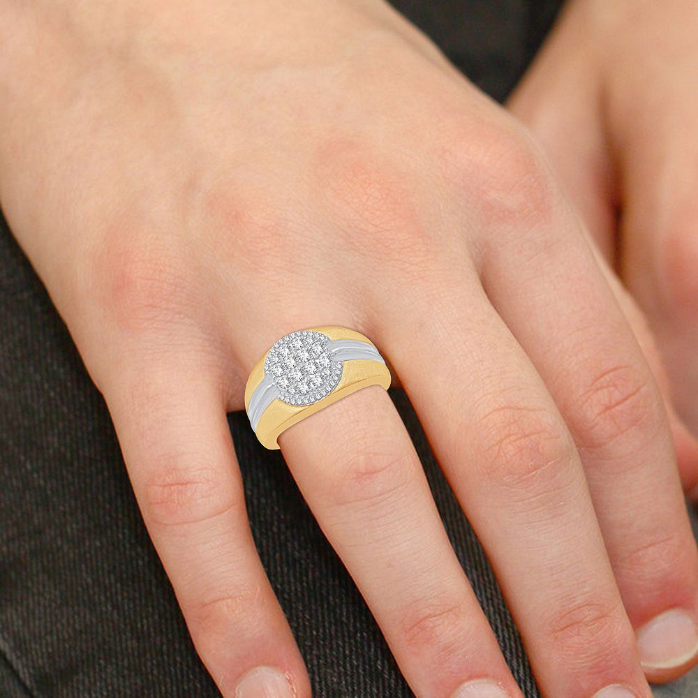 0.75 ct Men's Diamond Ring in 10K Gold