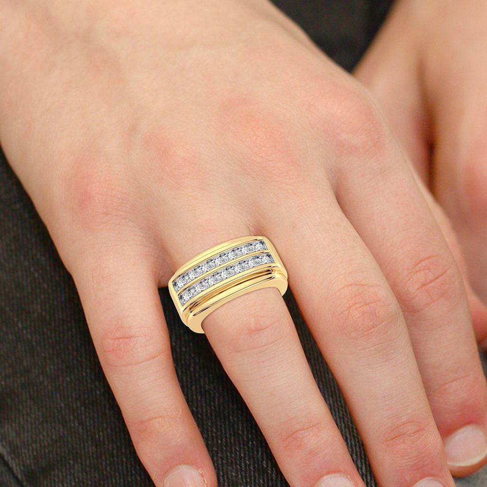 1.50 ct Men's Diamond Ring in 14K Gold