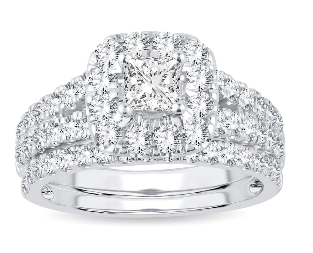 2.00 ct Diamond Bridal Ring in 14K Gold