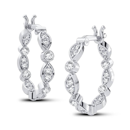 0.50 ct Diamond Earrings in 14K Gold