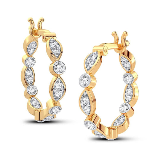 0.50 ct Diamond Earrings in 14K Gold