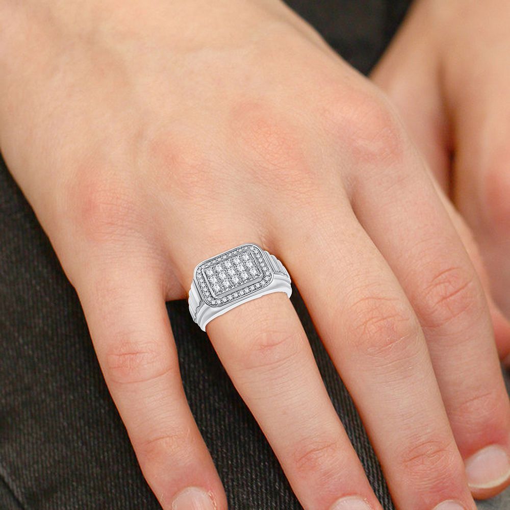 0.75 ct Men's Diamond Ring in 14K Gold