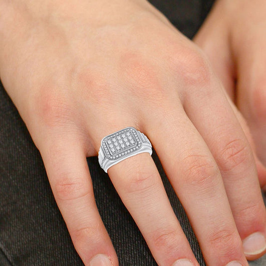 0.75 ct Men's Diamond Ring in 14K Gold