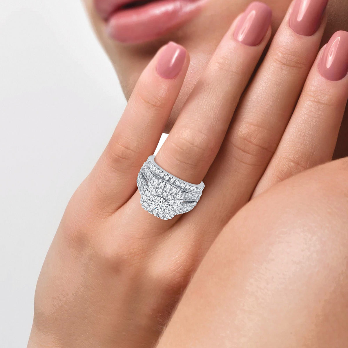 2.00 ct Diamond Bridal Ring in 14K Gold