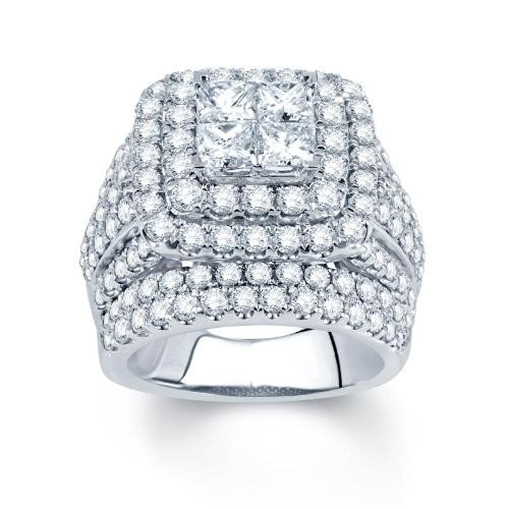 5.06 ct Diamond Bridal Ring in 14K Gold