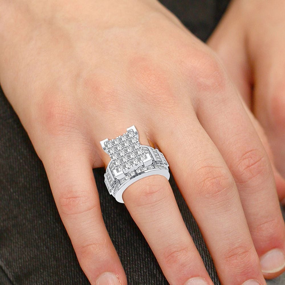 3.00 ct Men's Diamond Ring in 10K Gold