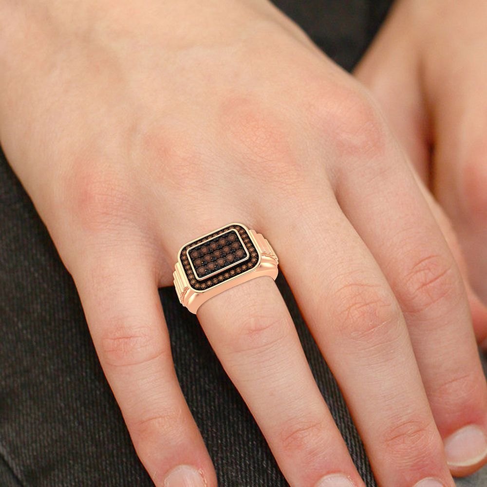 0.75 ct Men's Diamond Ring in 14K Gold