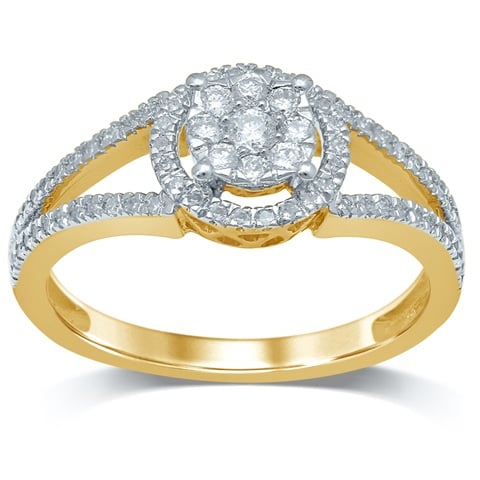 0.33 ct Diamond Promise Ring in 14K Gold