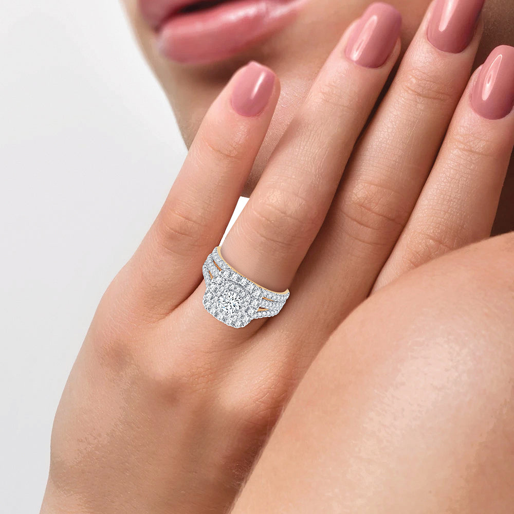 2.00 ct Diamond Bridal Ring in 14K Gold
