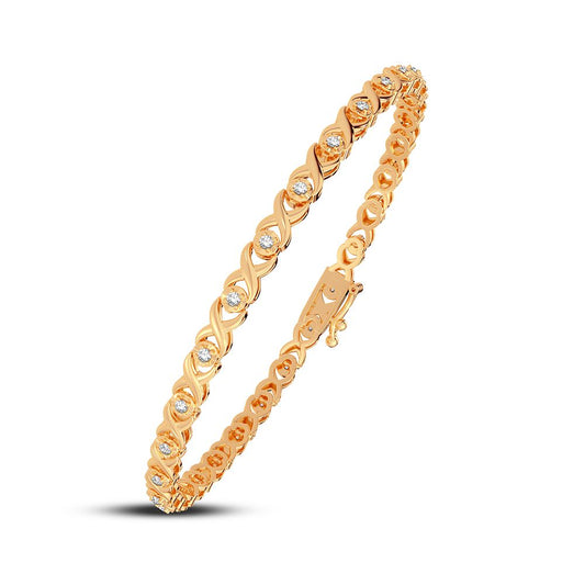 0.25 ct Diamond Bracelet in 10K Gold