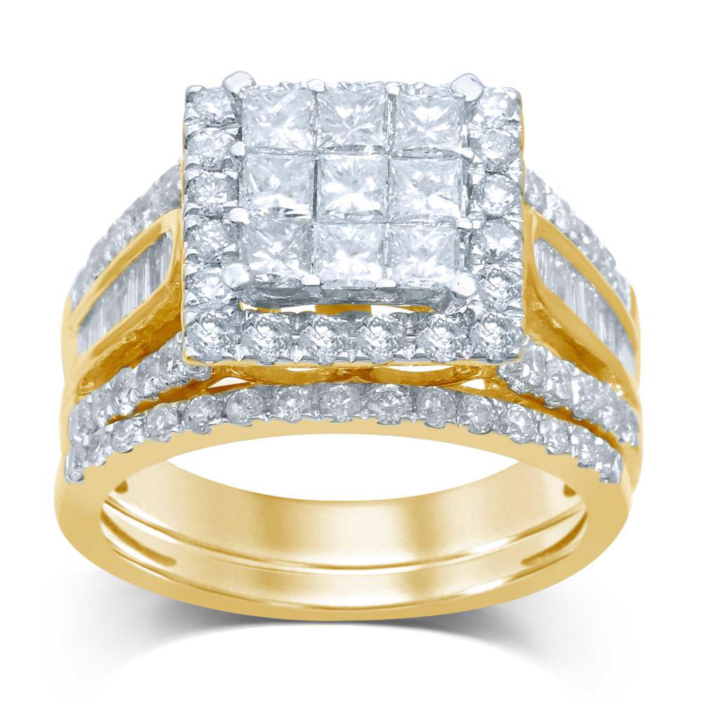 2.25 ct Diamond Bridal Ring in 14K Gold