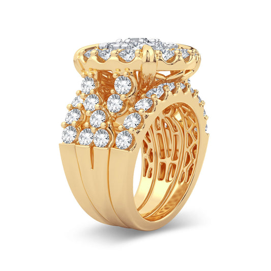 5.00 ct Diamond Bridal Ring in 14K Gold