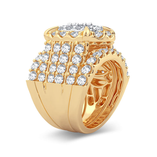 5.00 ct Diamond Bridal Ring in 14K Gold