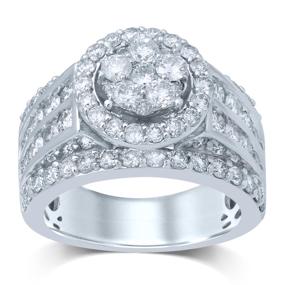 3.00 ct Diamond Bridal Ring in 14K Gold