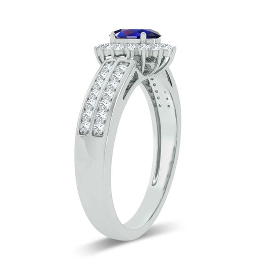 0.25 ct Sapphire & Diamond Ring in 14K Gold