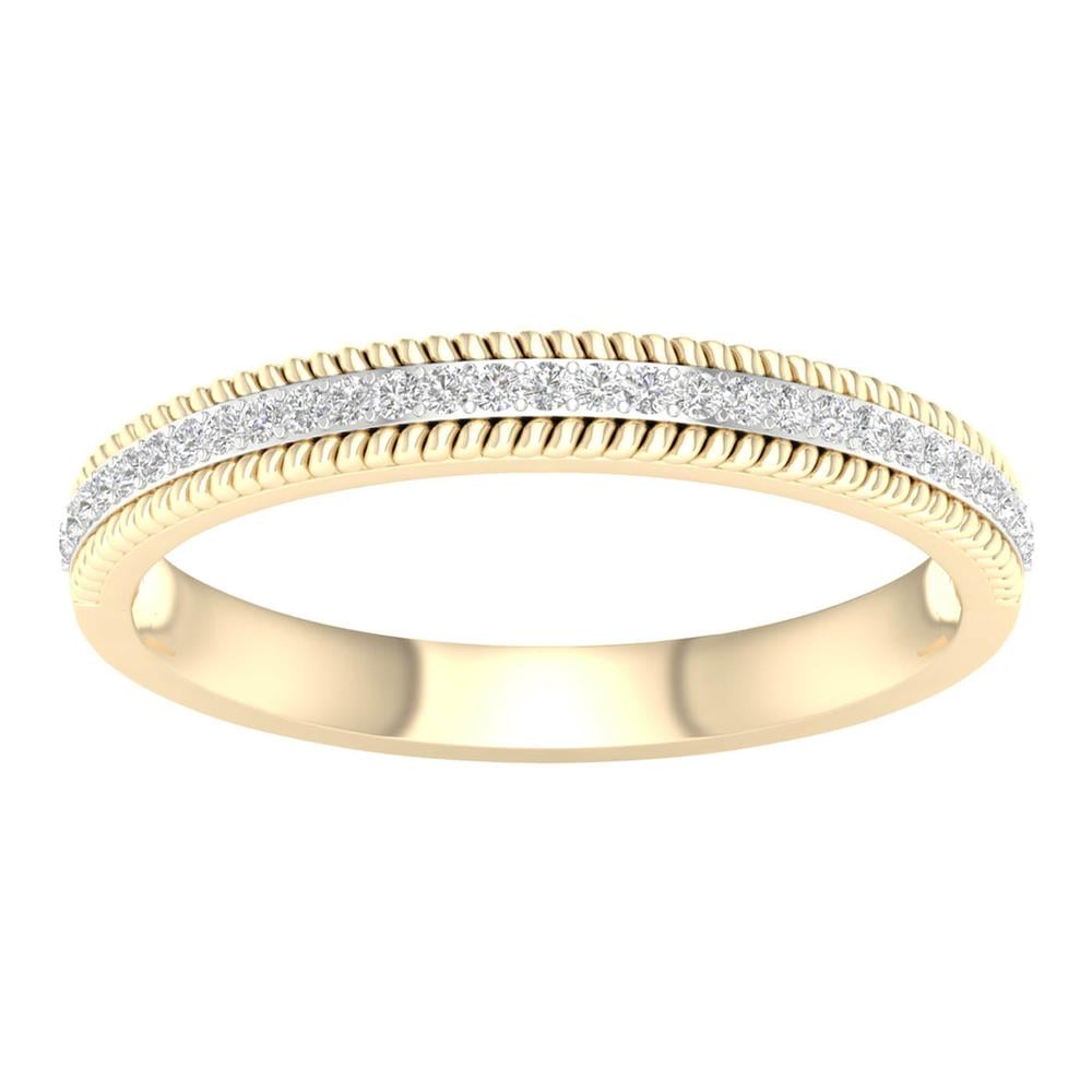 0.10 ct Diamond Band in 10K Gold