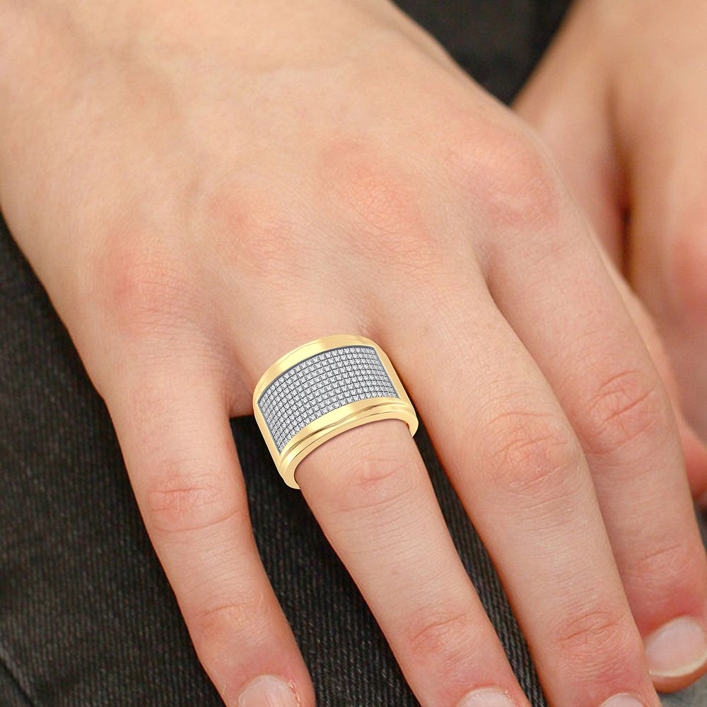 0.49 ct Men's Diamond Band in 10K Gold
