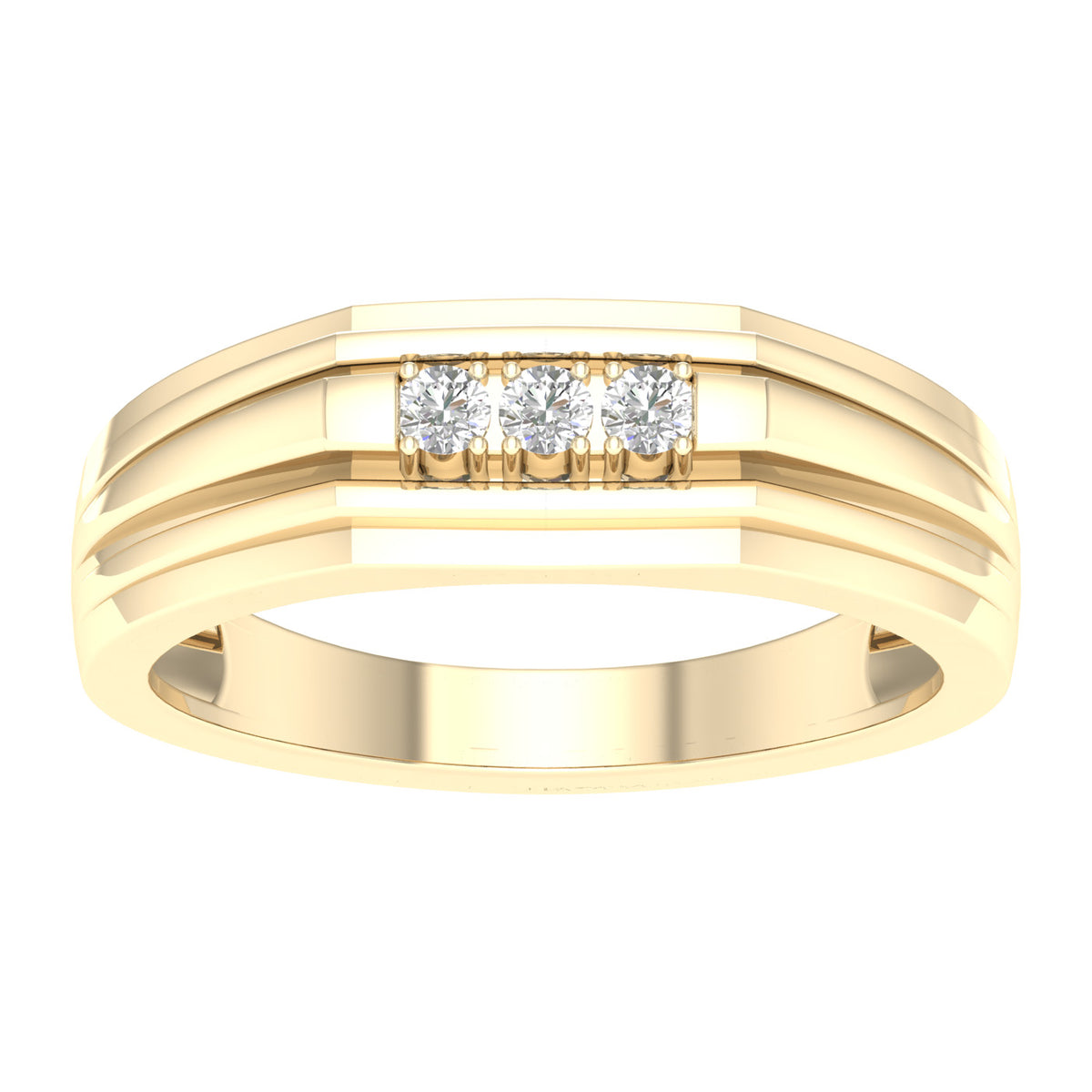 0.15 ct Men's Diamond Band in 10K Gold