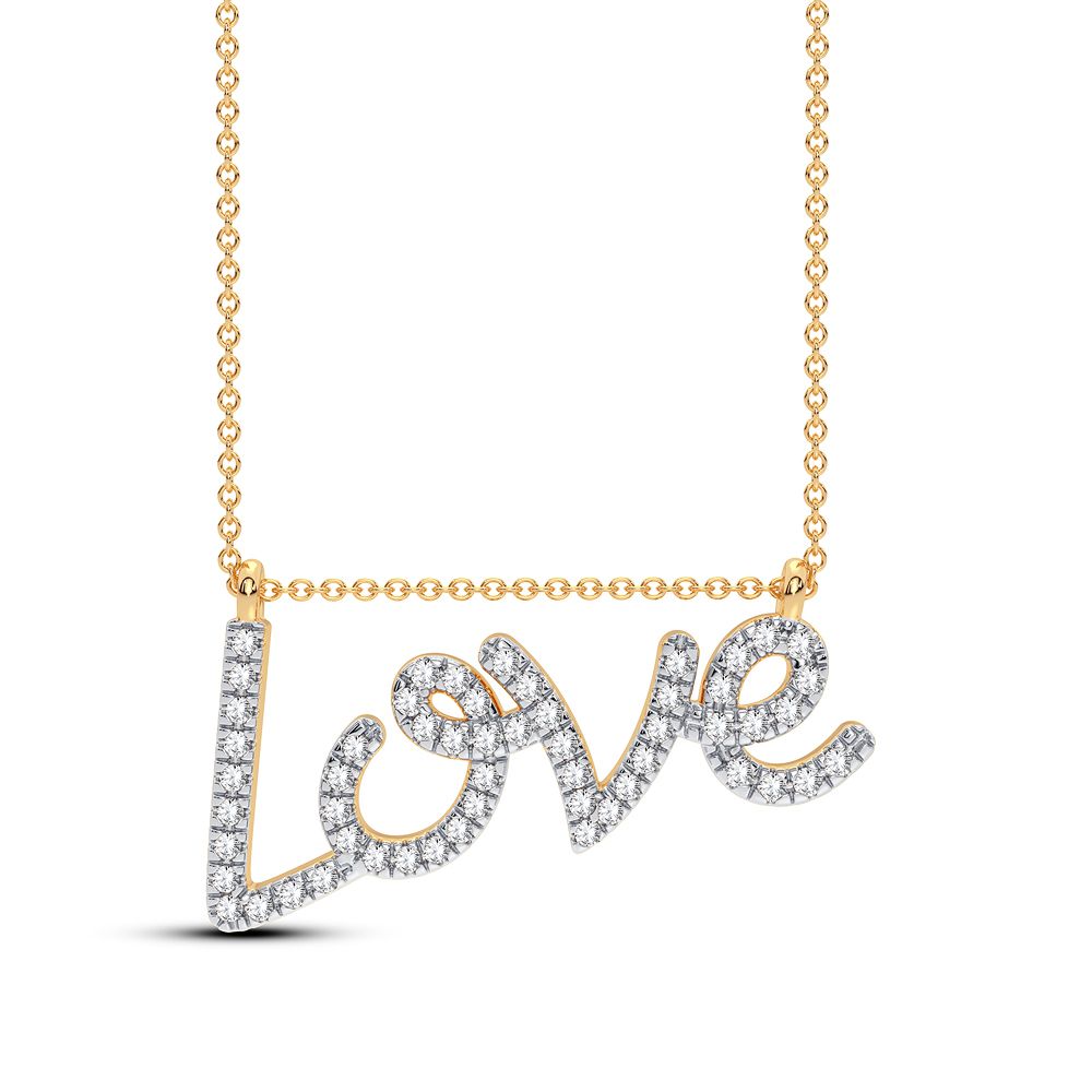 0.12 ct Diamond Necklace in 10K Gold