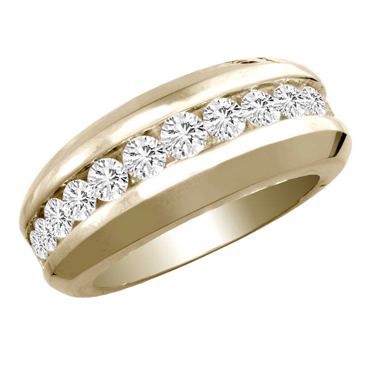 1.88 ct Men's Diamond Band in 14K Gold
