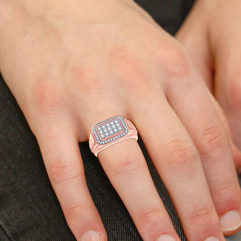 0.75 ct Men's Diamond Ring in 14K Gold