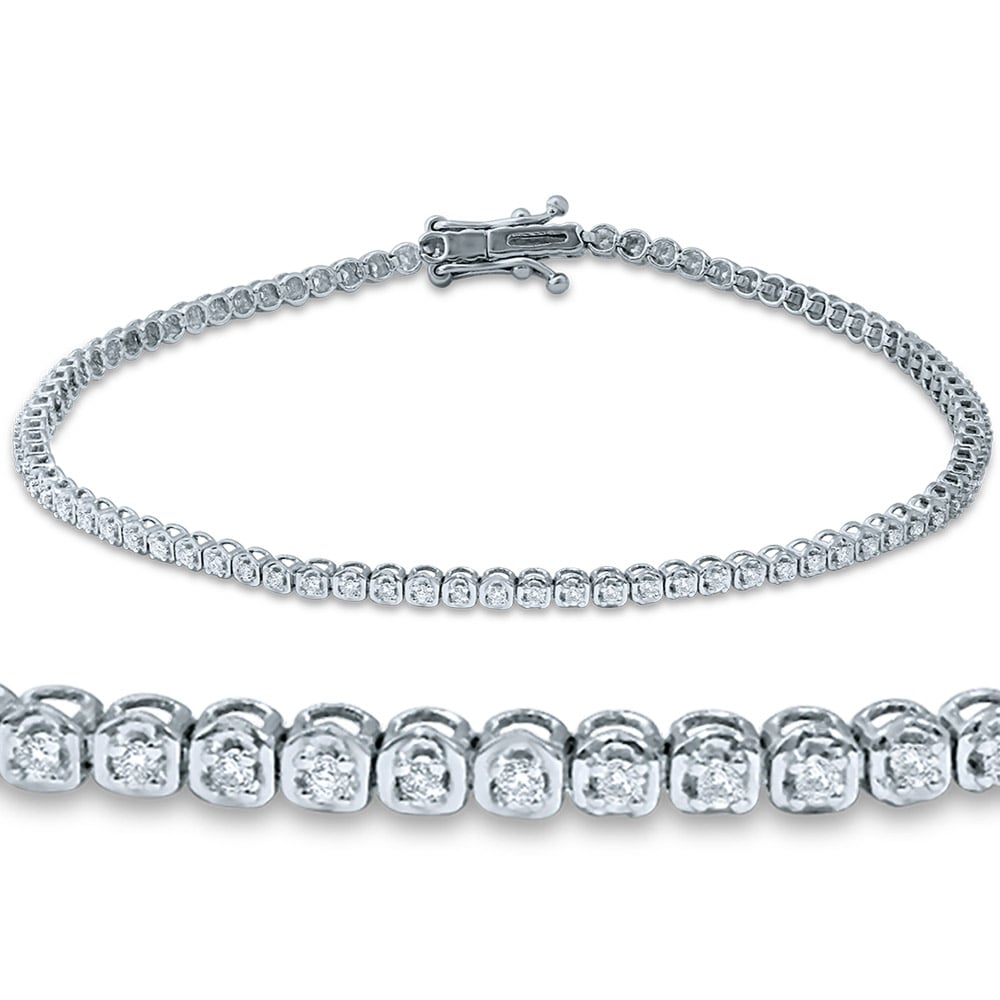 1.00 ct Diamond Bracelet in 14K Gold
