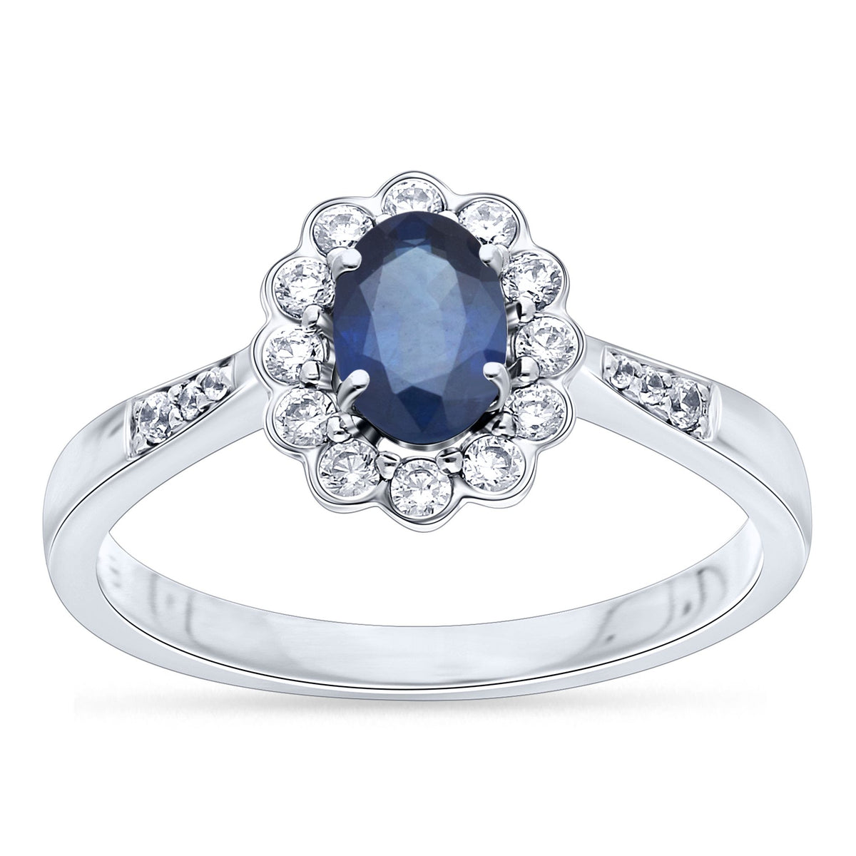 0.22 ct Sapphire & Diamond Ring in 14K Gold
