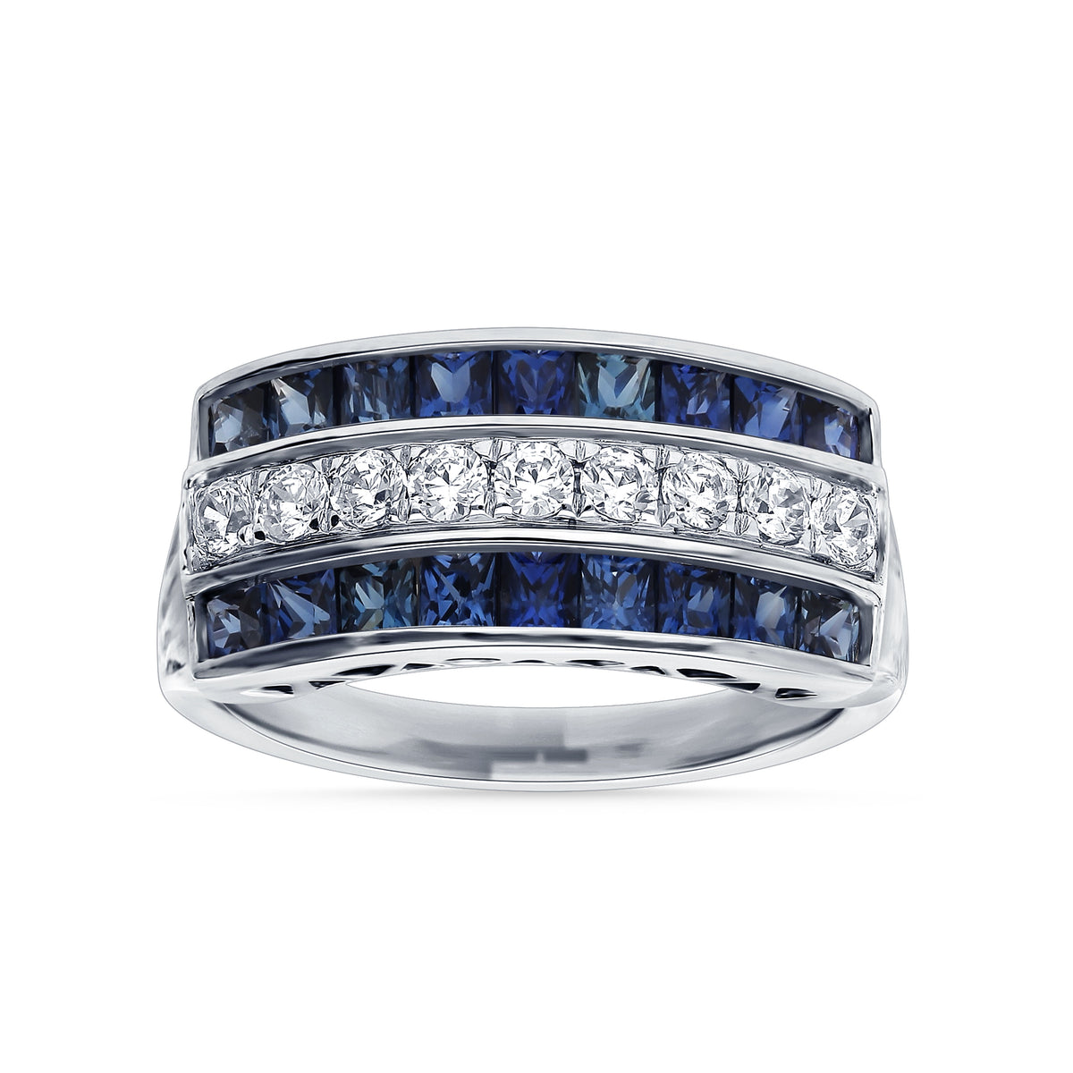 0.37 ct Sapphire & Diamond Ring in 14K Gold