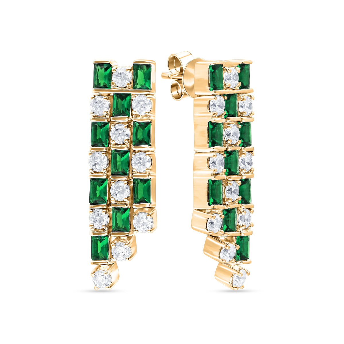 1.21 ct Diamond Earrings in 14K Gold