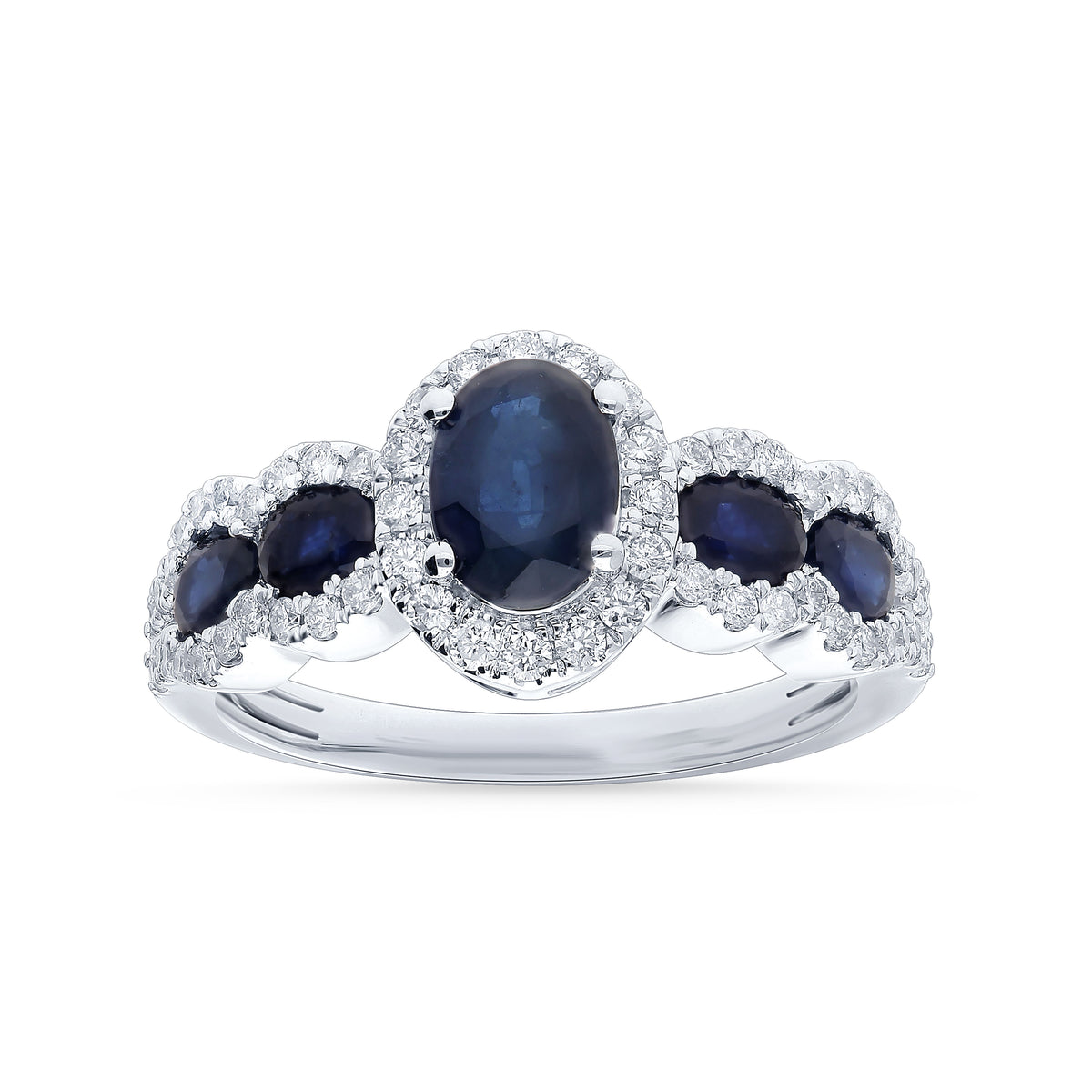 0.45 ct Sapphire & Diamond Ring in 14K Gold