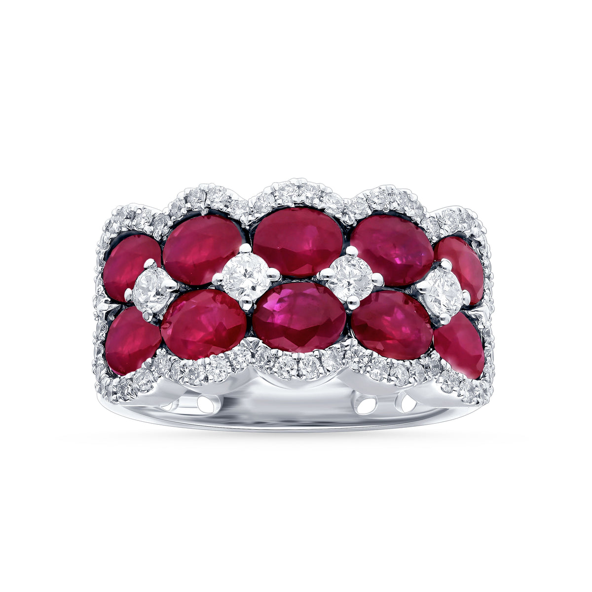 0.67 ct Ruby & Diamond Ring in 14K Gold