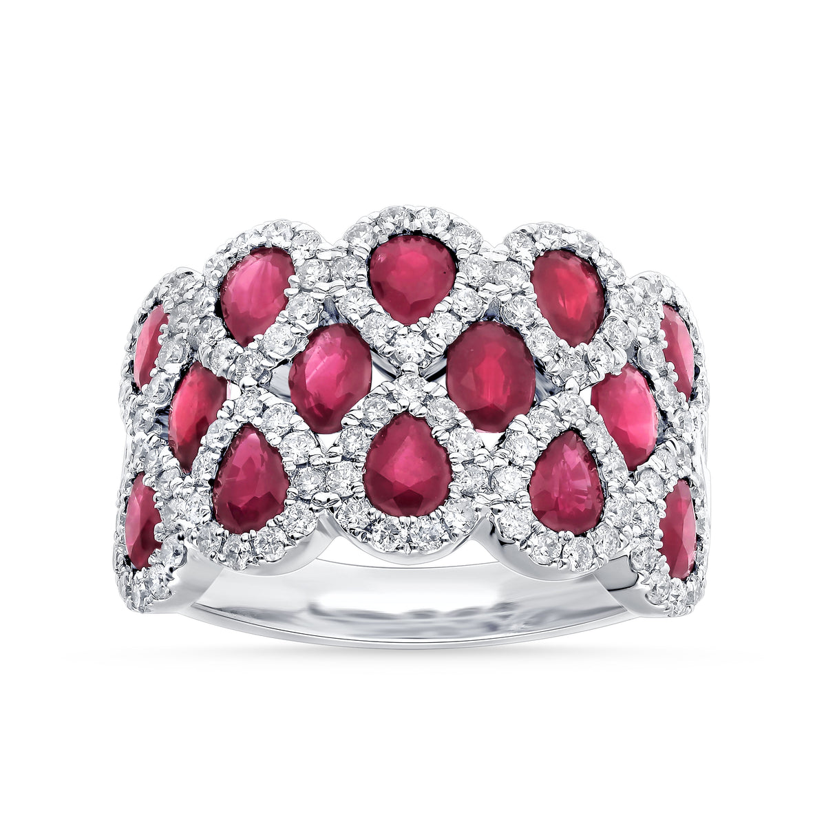 0.83 ct Ruby & Diamond Ring in 14K Gold