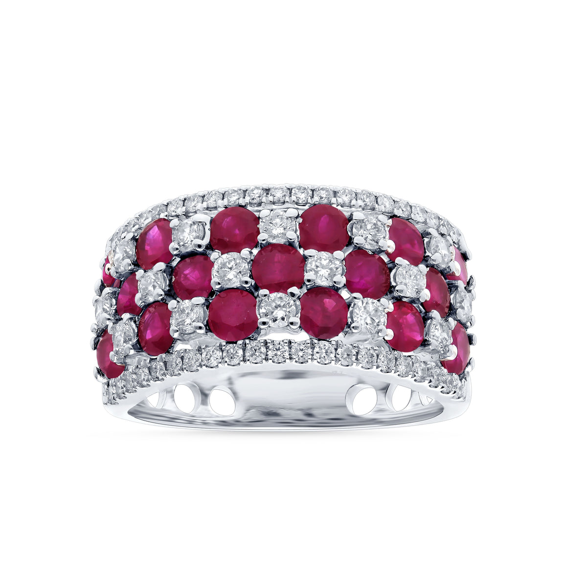 0.75 ct Ruby & Diamond Ring in 14K Gold