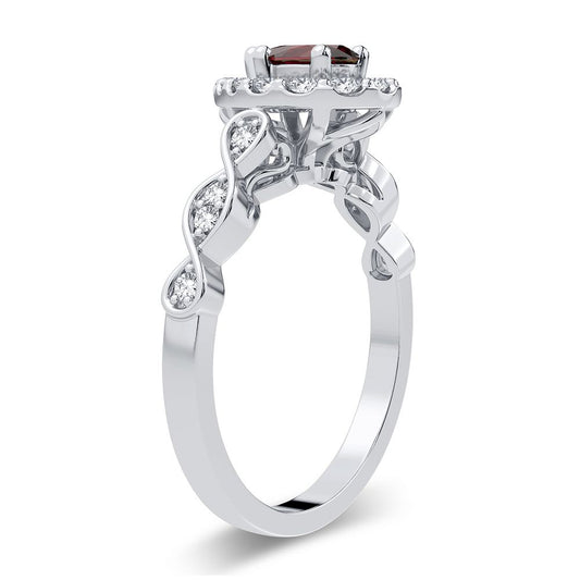 0.28 ct Ruby & Diamond Ring in 14K Gold