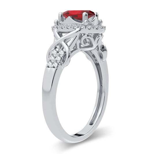 0.16 ct Ruby & Diamond Ring in 14K Gold