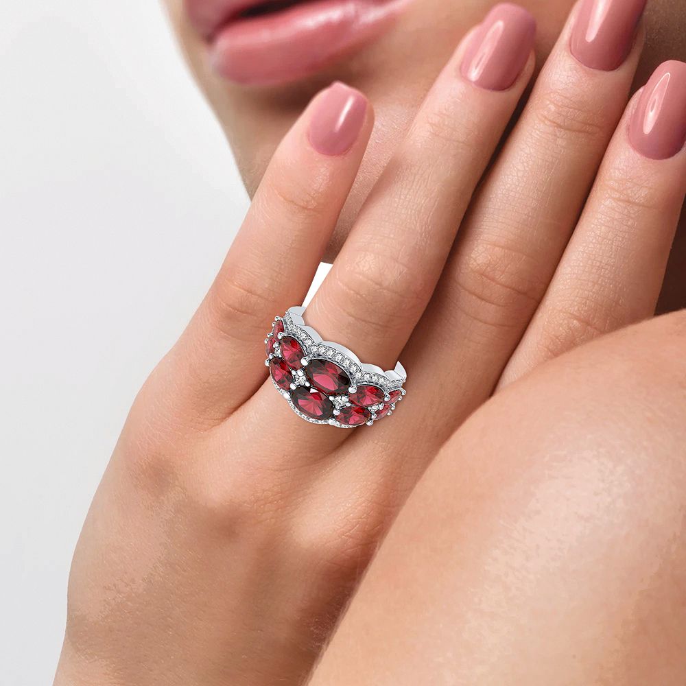 0.33 ct Ruby & Diamond Ring in 14K Gold