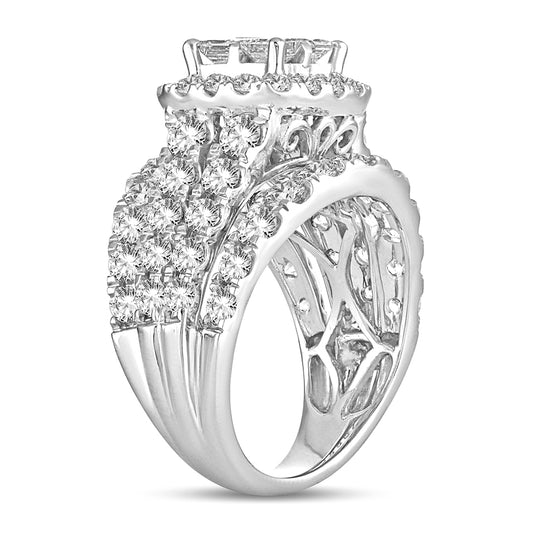 4.00 ct Diamond Bridal Ring in 14K Gold